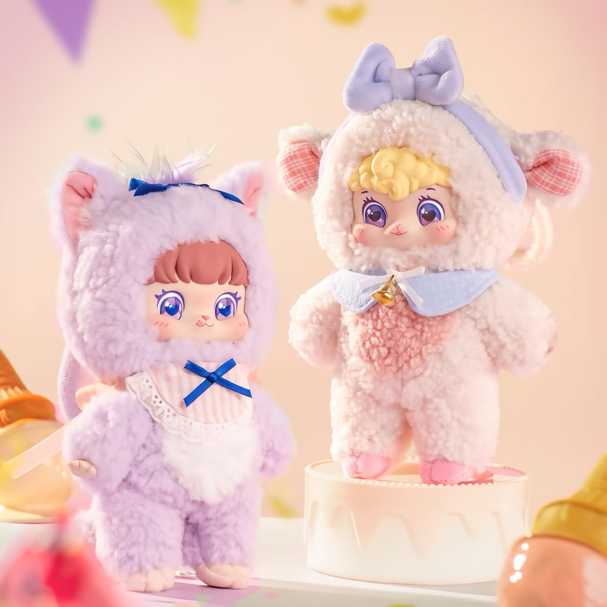 Puffynose Friends Yarn Keychain Blind Box | Anime-Style Plush Mascot | Bag & Key Charm | 1 Random Design (Secret Included) | 7 Styles | Approx. 16cm