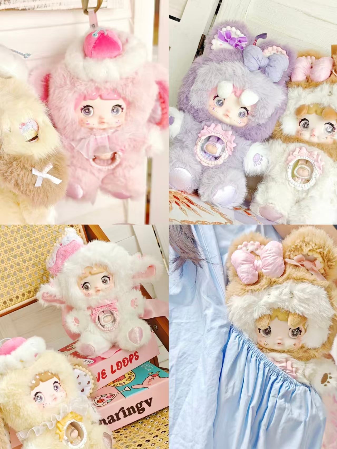 Nommi Sweet Bite Series Kawaii Plush Doll | Dessert-Themed Blind Box Collectible Plush with Movable Eyes & Mini Doll