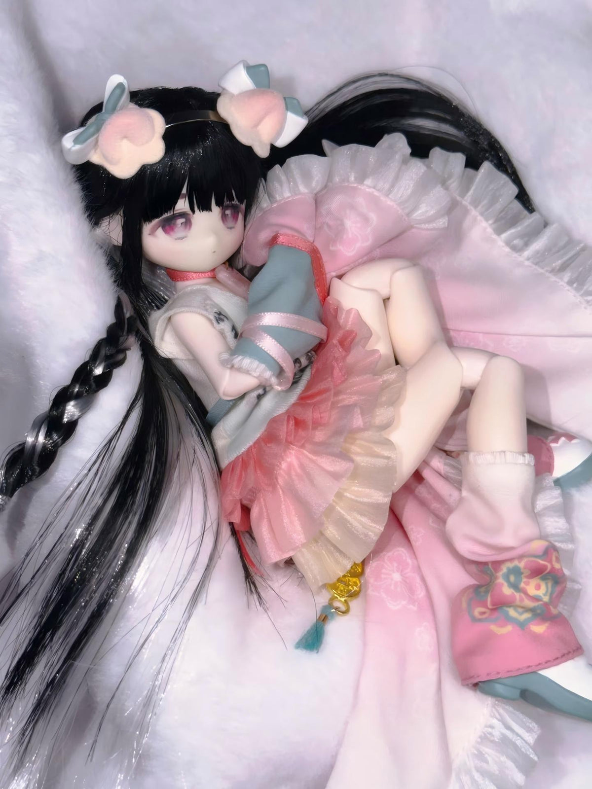 可愛い怪談シリーズ BJD ブラインドドール 1/8スケール 約20cm 全身可動 植毛ヘア 着せ替え人形（ランダム1体）