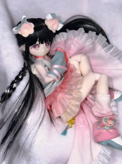 可愛い怪談シリーズ BJD ブラインドドール 1/8スケール 約20cm 全身可動 植毛ヘア 着せ替え人形（ランダム1体）