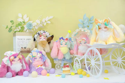 Bunny Dragon Gen 4 Sweet Honey Star Plush Blind Box | Vinyl Face Soft Plush Doll | 18cm | 6 Designs + Secret | Cute Gift