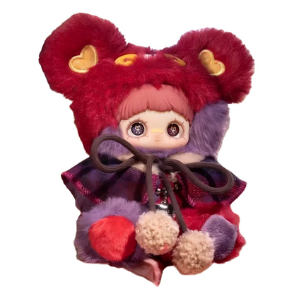 MayMei Bear Cookie Series Plush Blind Box – Fluffy Bear Hoodie Doll (14cm) | Collectible Designer Toy