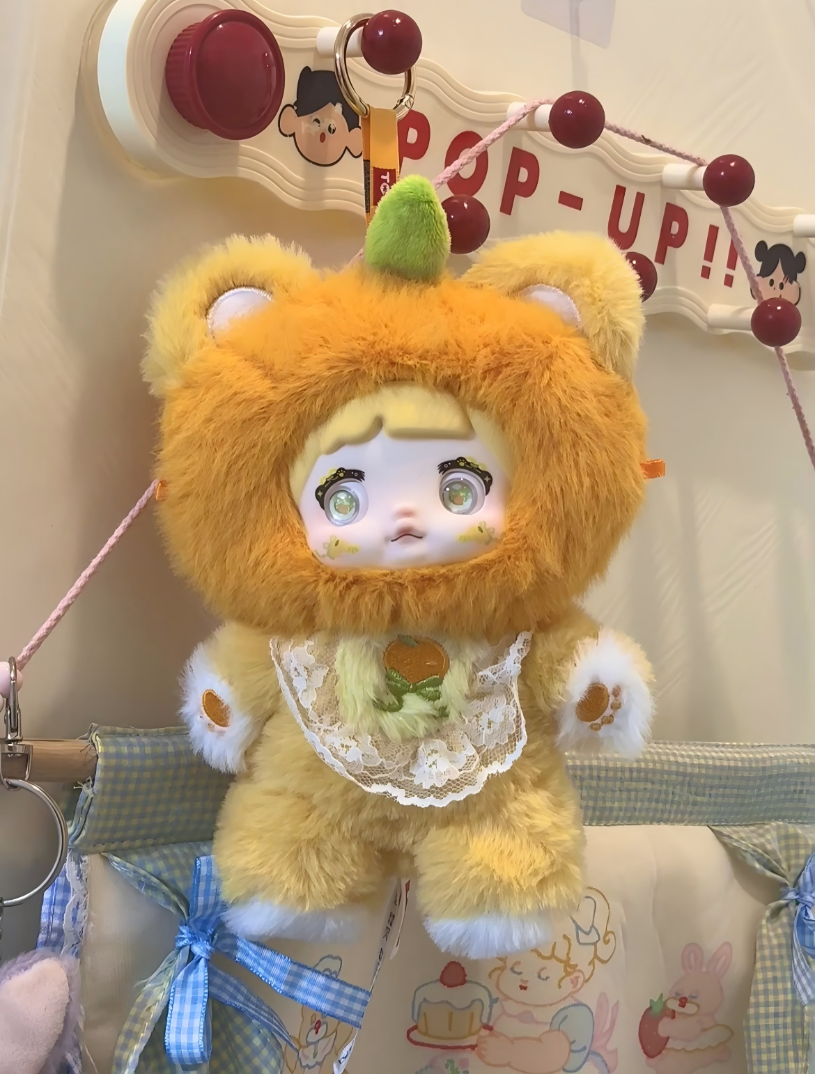 Nommi "Interesting Fruit" Series｜Official Plush Doll｜Fruit x Animal Design, Fine Embroidery, Luxury Plush｜Rotating Eyes for Expression Change｜Blind Box/Full Set｜Perfect for Birthday/Christmas Gifts (Random 1)