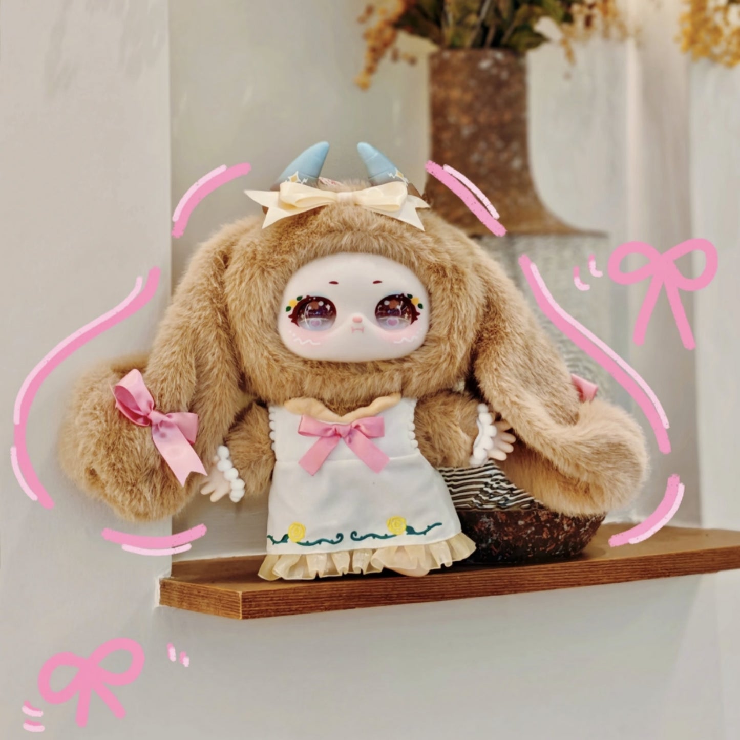 Smamel “Mist” Series 400% Large-Scale Designer Blind Box｜Fantasy Plush Characters × Dreamy Fog-Inspired Design Official Licensed Product｜8 Regular Designs + 1 Secret｜Random Blind Box Collectible Display