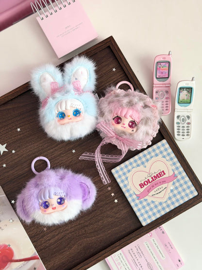 Sanmi Goddess Animal Compact Mirror Collection | Official Authentic | Plush Mini Animal Mirror Blind Box (6 Regular + 1 Secret) | Gift & Collectible