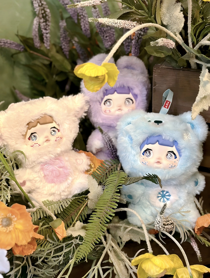 Nomm「Cute Never Closing」系列絨毛盲盒，全部7款，16-18cm，聖誕/生日禮物、收藏或桌面擺飾首選（隨機款）