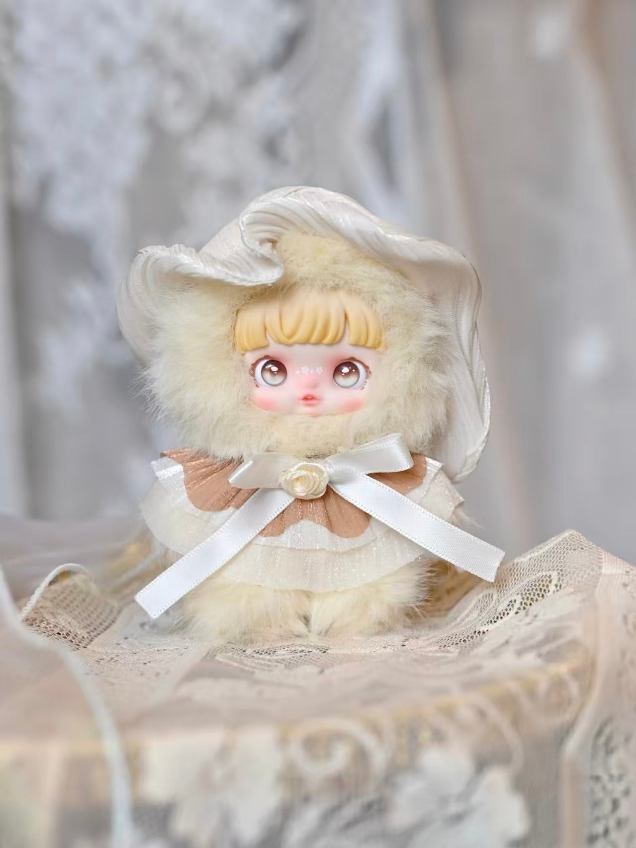 Yomi Rose Nocturne Blind Box Plush – 12cm Vinyl Face Doll with Interchangeable Eyes & Outfit