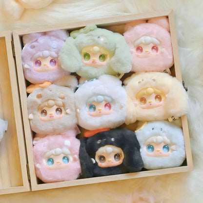 Yooki Moe Rabbit Plush Blind Box – 6–8cm Plush Mascot, Random 1 of 9 Designs, Collectible Desk Decor