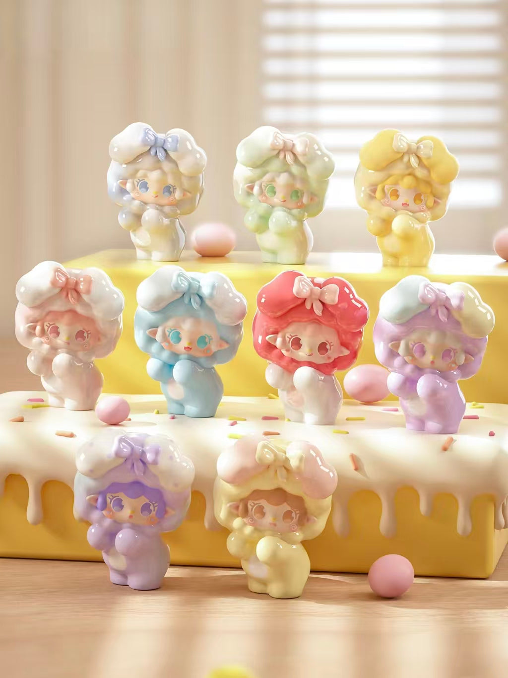 Yooki Moe Tsubu Candy Bomb Blind Box Figures – Mini PVC Collectibles, 4pcs Random Set