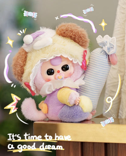 Baby Three “Sweet Dreams” Series Blind Box | Official Authentic Toy | Cute Sleep-Themed Plush Characters | 9 Designs (8 Regular + 1 Secret) | Collectible Desk Decor & Christmas/Birthday Gift