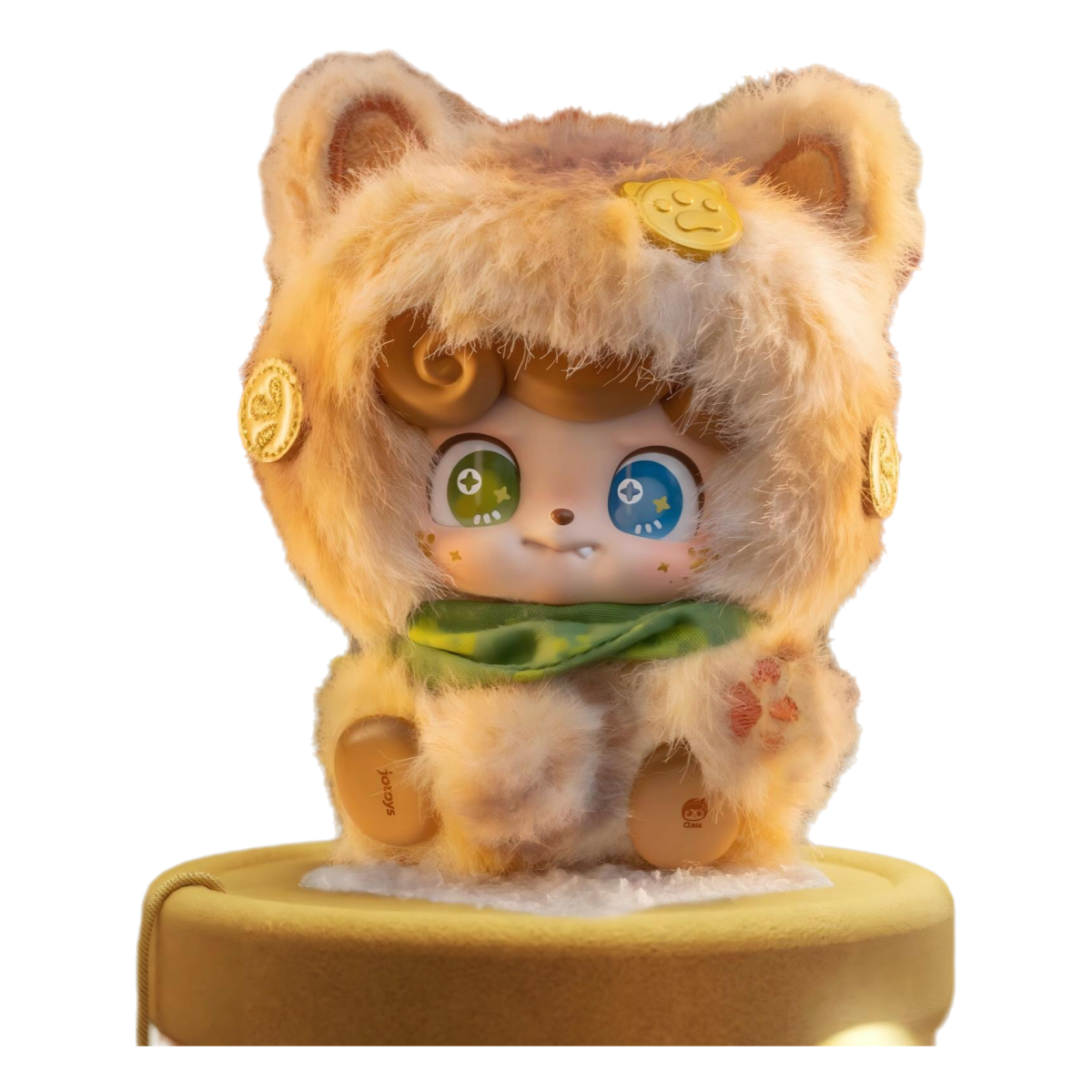 Q Baby Good Fortune Series Designer Blind Box | Lucky Creature Plush & Soft Vinyl Design | Cute Desk Display Collectible | 9 Regular + 1 Small Secret + 1 Large Secret | 1 Random | Official Authentic | Perfect for Christmas & Birthday Gifts