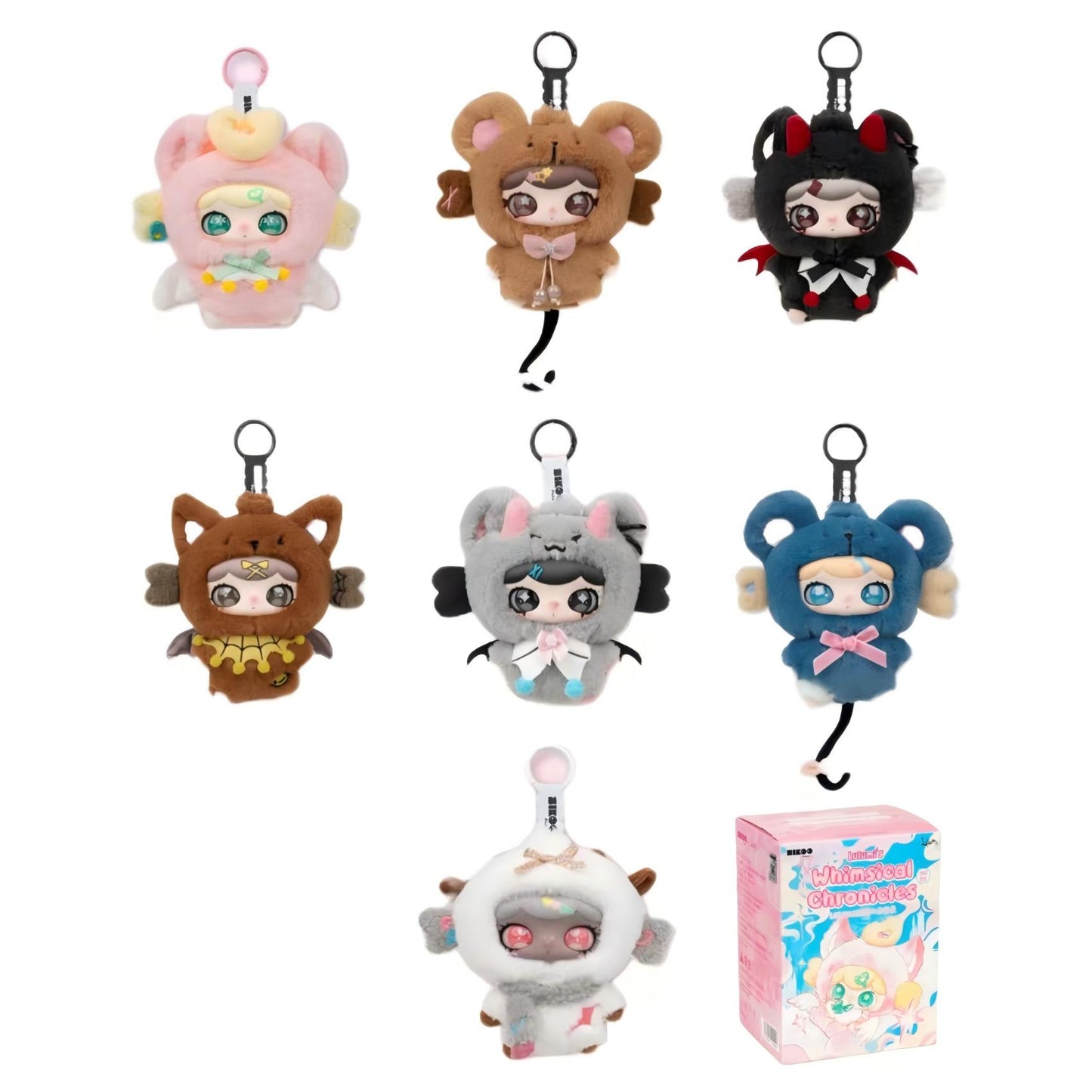 Lulumi Newbie Fantasy Chronicle Plush Blind Box – Vinyl Face Plush Keychain, Collectible Figure (6 Designs + 1 Secret)