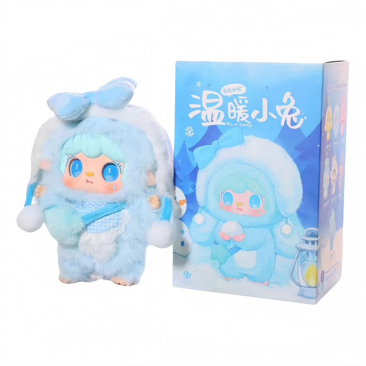 Discover the YOOKI Warm Bunny Series blind box plush keychain. 6 adorable bunny designs plus a rare secret edition, made with ultra-soft plush and detailed outfits. Perfect for collectors and gifts.