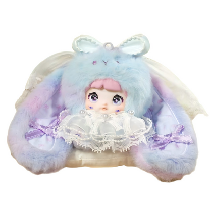 Nommi Mibao Sweet Bunny Plush Blind Box – Designer Toy Bunny Pendant with Rotating Eyes