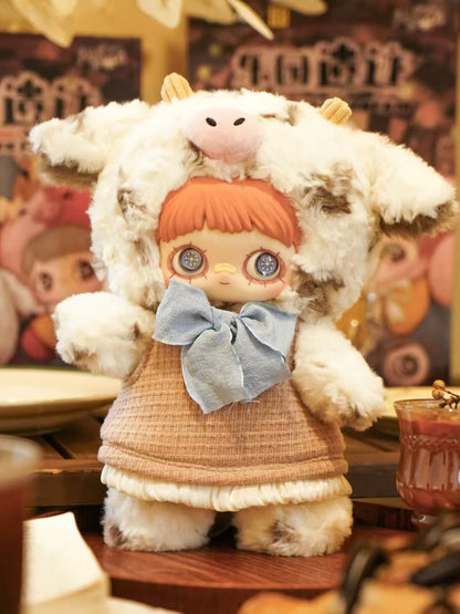 MayMei Paradise Ruins Series Designer Plush Blind Box 33cm – Collectible Plush Doll with Rotating Eyes, Embroidered Ears, 3D Hat, Removable Outfit, Random Blind Box Toy