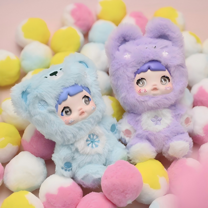 Nomm「Cute Never Closing」系列絨毛盲盒，全部7款，16-18cm，聖誕/生日禮物、收藏或桌面擺飾首選（隨機款）