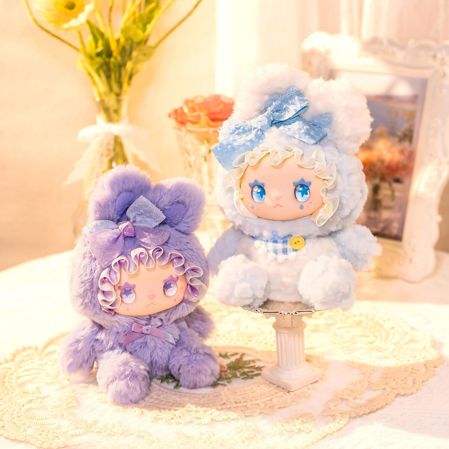 LOVELY EMMA Bunny League Plush Blind Toy | Fairy-Style Bunny Characters with Detailed Costumes | Random 1 of 8 (Including 2 Secret Editions) | Official Authentic | Christmas & Birthday Gift Desk Display