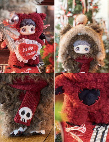 MayMei Winter Spooky Series Plush Blind Box Figurines｜Approx. 20–22cm｜Winter Limited Edition Birthday Gift Christmas Style｜7 styles available, 1 randomly selected｜Collectible Decoration