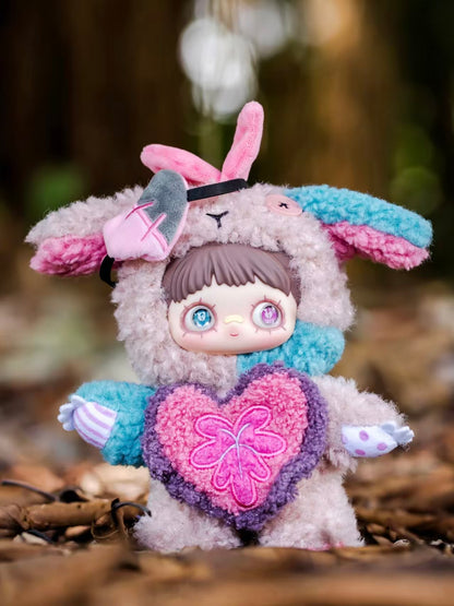 MayMei Twin Realm Series Plush 6-Piece Set – Official Designer Toy Blind Box Collection with Magnetic Details