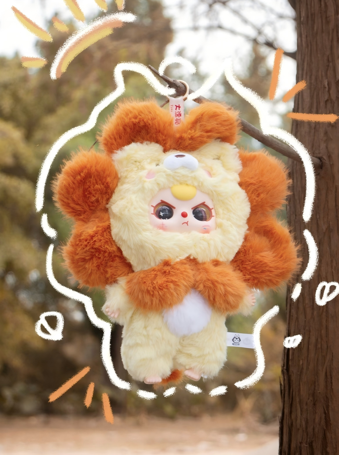 Baby Three “I’m Not a Warrior” Series Blind Box Designer Toy｜Cute Animal Look × Anti-Hero Martial Style Official Licensed Product｜10 Regular Designs + 1 Secret｜Collectible Desk Decor Christmas & Birthday Gift