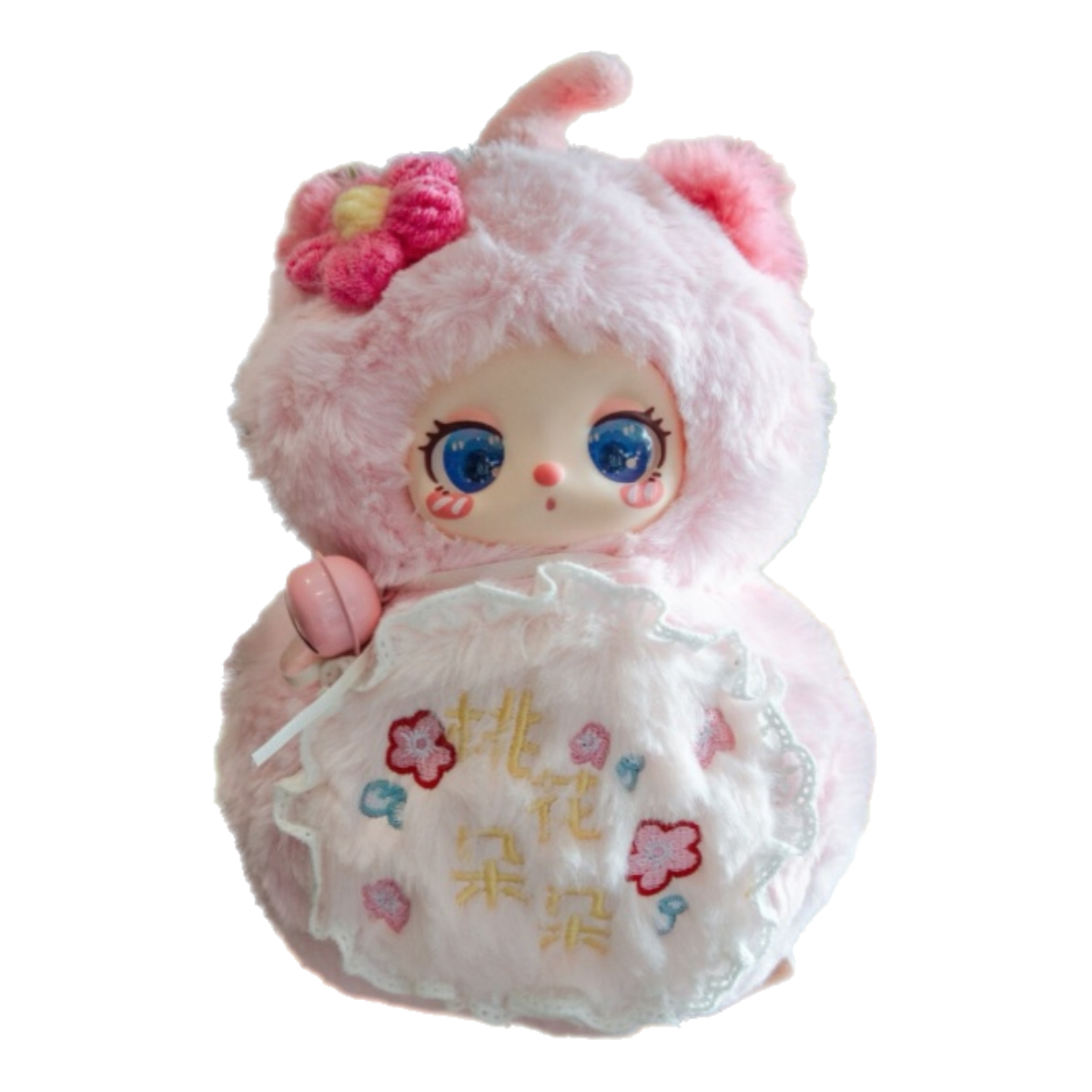 Liila’s Magic Fortune & Prosperity Blind Box Designer Toy Plush Cat × Gourd with Glitter Galaxy Eyes Wiggling Tail and Lucky Bell 6 Regular Designs + 1 Mystery Edition for Collecting Desk Decor and Gifting