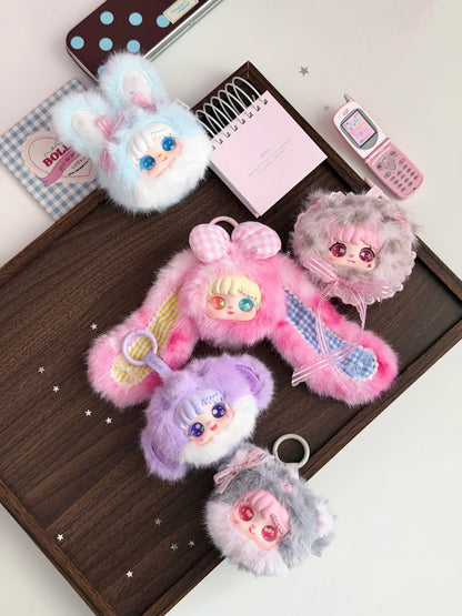 Sanmi Goddess Animal Compact Mirror Collection | Official Authentic | Plush Mini Animal Mirror Blind Box (6 Regular + 1 Secret) | Gift & Collectible