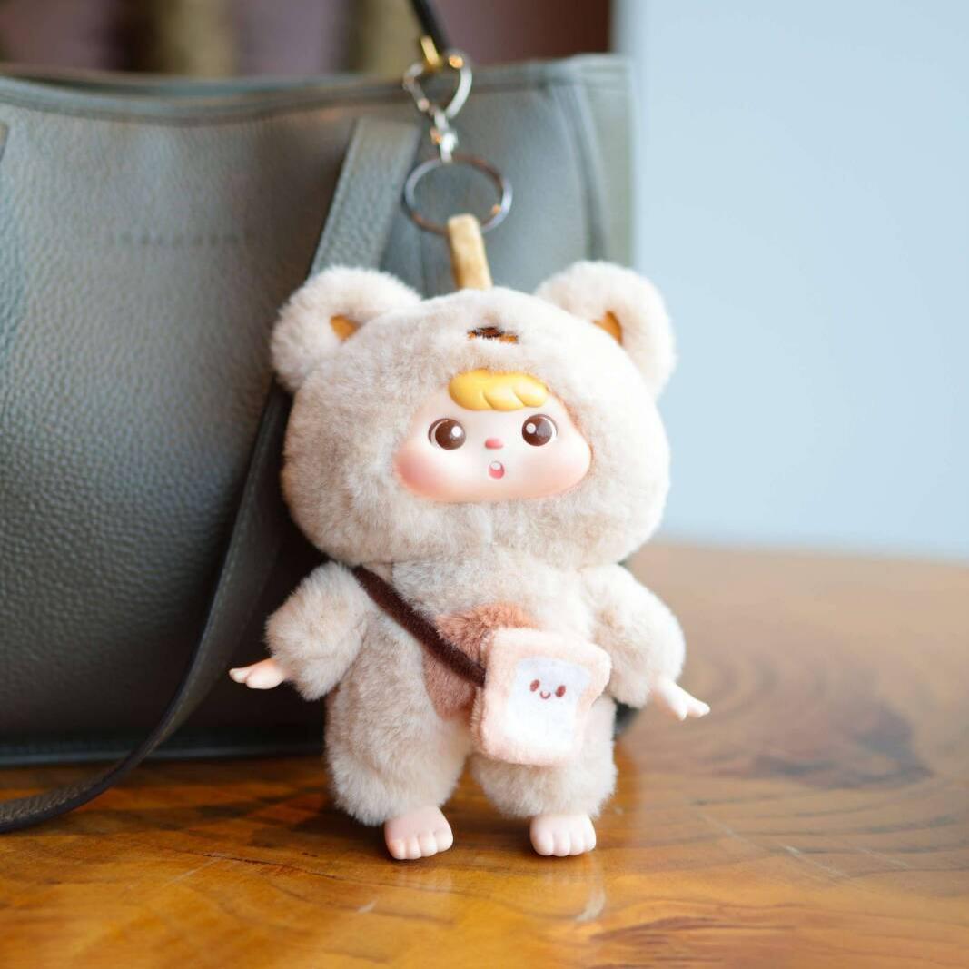 Miyee Official Animal Cafe Series Blind Box Figure｜PVC & Plush Collectible Toy｜16cm Cute Mascot｜6 Designs + 1 Secret (1/96) Random｜Desk Decor & Collection｜Perfect Christmas & Birthday Gift