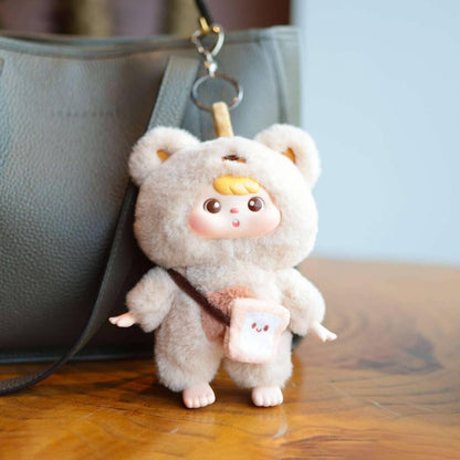 Miyee Official Animal Cafe Series Blind Box Figure｜PVC & Plush Collectible Toy｜16cm Cute Mascot｜6 Designs + 1 Secret (1/96) Random｜Desk Decor & Collection｜Perfect Christmas & Birthday Gift