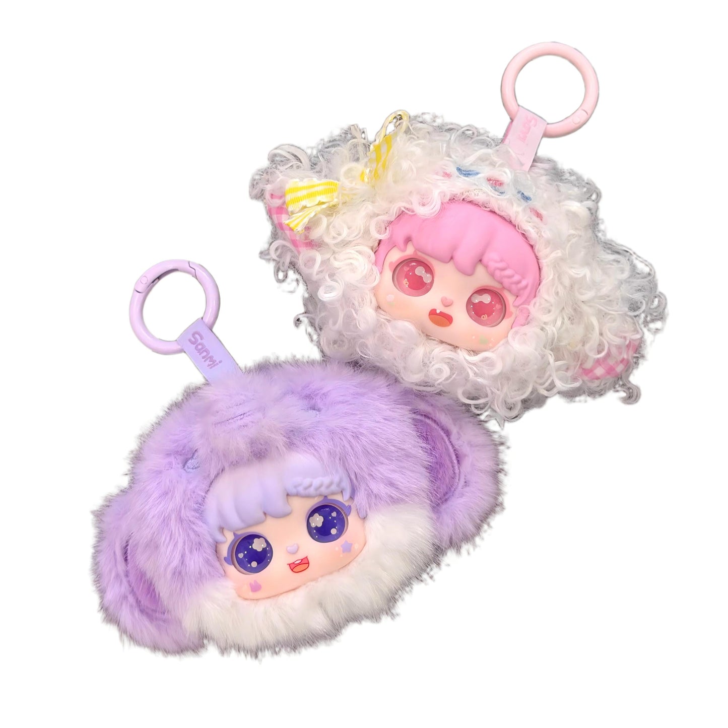 Sanmi Goddess Animal Compact Mirror Collection | Official Authentic | Plush Mini Animal Mirror Blind Box (6 Regular + 1 Secret) | Gift & Collectible