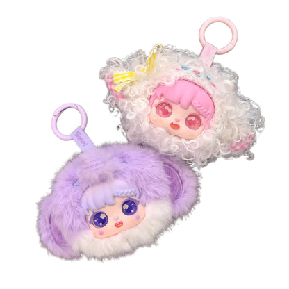 Sanmi Goddess Animal Compact Mirror Collection | Official Authentic | Plush Mini Animal Mirror Blind Box (6 Regular + 1 Secret) | Gift & Collectible