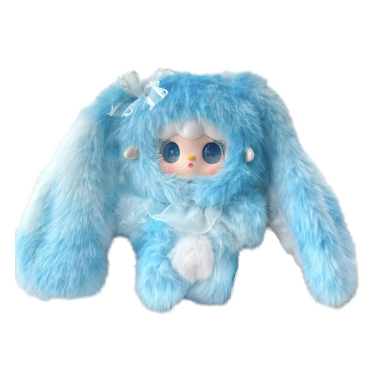 YOOKI Jumping Bunny Plush Blind Box – 13–14cm Gradient Plush Keychain, Random 1 of 10 Designs