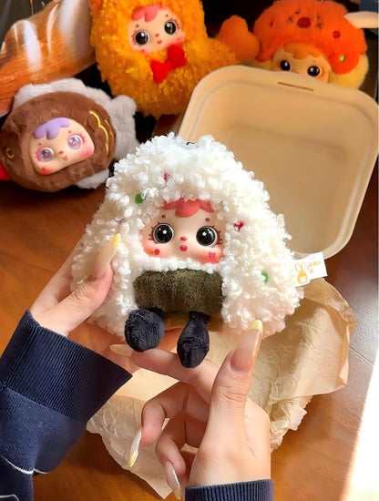 Samuel Fried Shrimp Series Blind Box — Official Authentic Designer Toy, Cute Fried Shrimp Character Design, 6 Regular + 1 Secret, Collectible Desk Display, Christmas & Birthday Gift