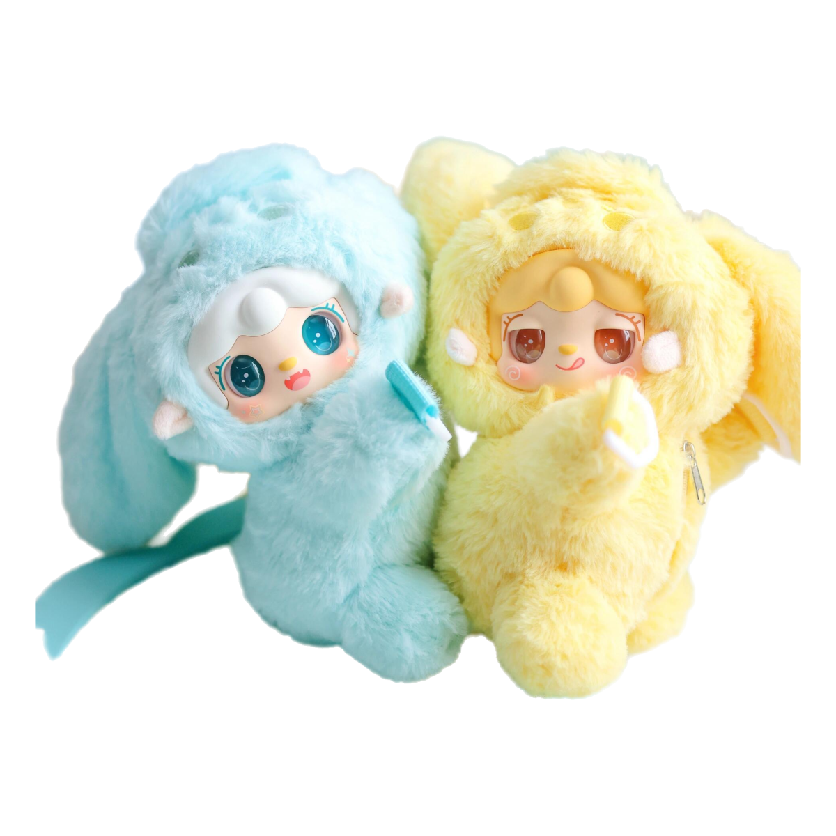 Yooki 8th Generation “I’m Here With You” Series Plush Coin Pouch Blind Box Official Edition Approx. 21cm Soft Healing Texture with Keychain Charm 6 Regular Designs plus 1 Secret Edition Perfect for Collecting and Gifting