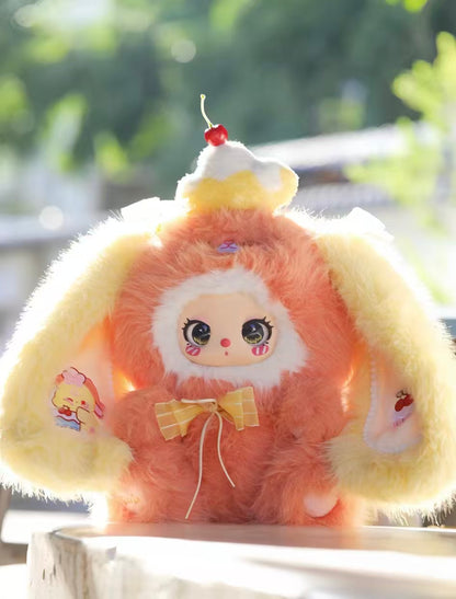 LIILA 600% Large Plush Elephant & Bunny V3 – 36cm Shiny Silver Thread Designer Plush | Blind Box Collectible