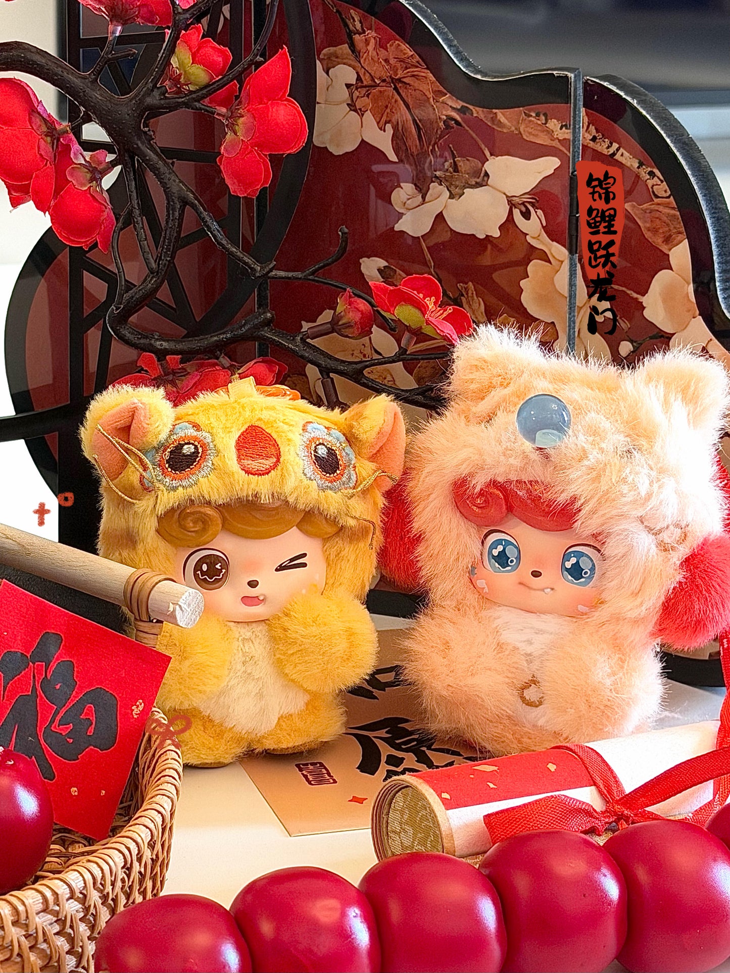 Q Baby Good Fortune Series Designer Blind Box | Lucky Creature Plush & Soft Vinyl Design | Cute Desk Display Collectible | 9 Regular + 1 Small Secret + 1 Large Secret | 1 Random | Official Authentic | Perfect for Christmas & Birthday Gifts