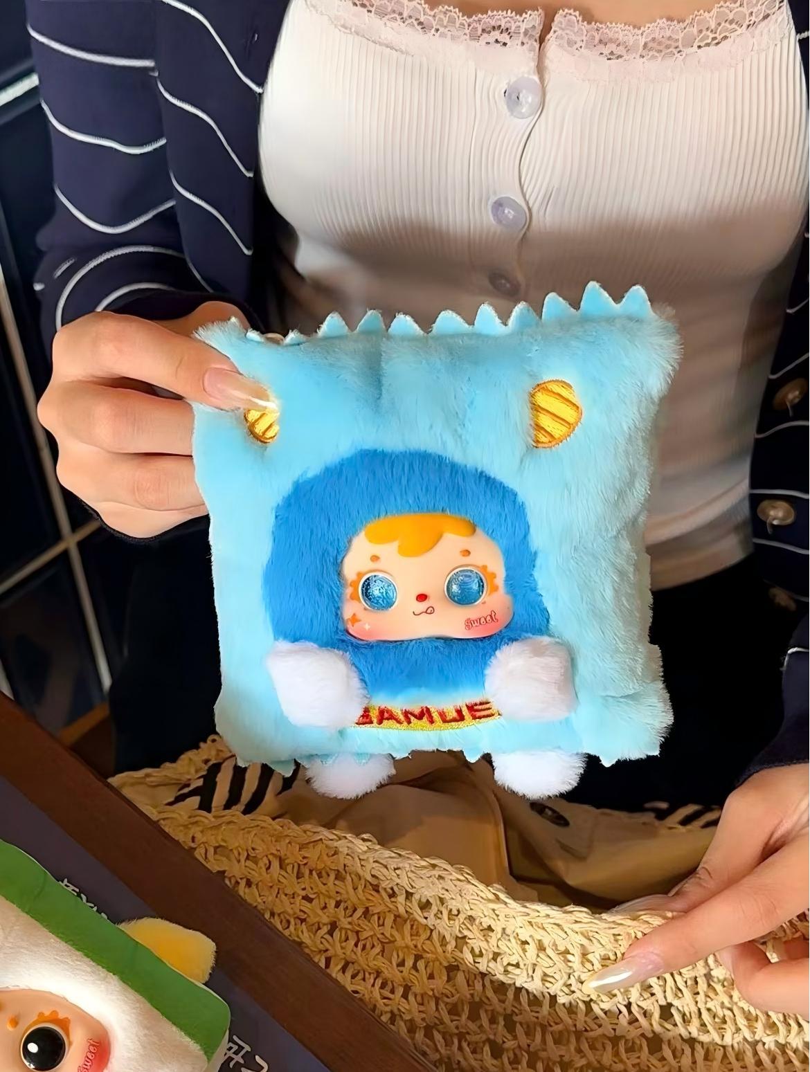 Samuel Fried Shrimp Series Blind Box — Official Authentic Designer Toy, Cute Fried Shrimp Character Design, 6 Regular + 1 Secret, Collectible Desk Display, Christmas & Birthday Gift