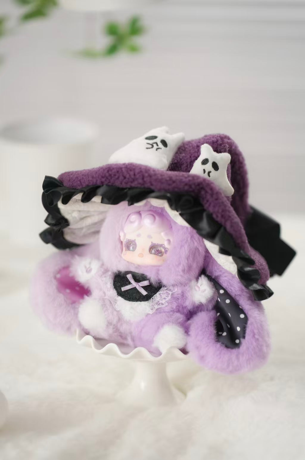 Lucky Deer Nai Good Night Bunny “Witch’s Letter” Series Plush Blind Box – Soft Wizard Bunny Mascot with Magic Hat (6 Regular + 2 Secret Designs)