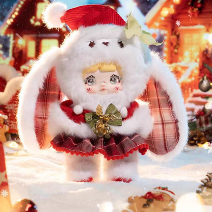 Nommi “Magical Christmas Night” Plush Doll | 20–24cm Soft Holiday Plush with 3 Interchangeable Eye Parts | Cozy Designer Gift