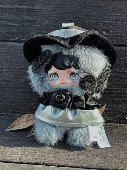 Yomi Rose Nocturne Blind Box Plush – 12cm Vinyl Face Doll with Interchangeable Eyes & Outfit