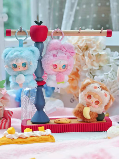 YOOKI Hugging Gourmet Series Blind Box Plush Keychain | Random 2 Pieces | 9 Designs incl. Secret | Scented Mini Plush with Odd-Eye Characters | Approx. 10cm Designer Collectible