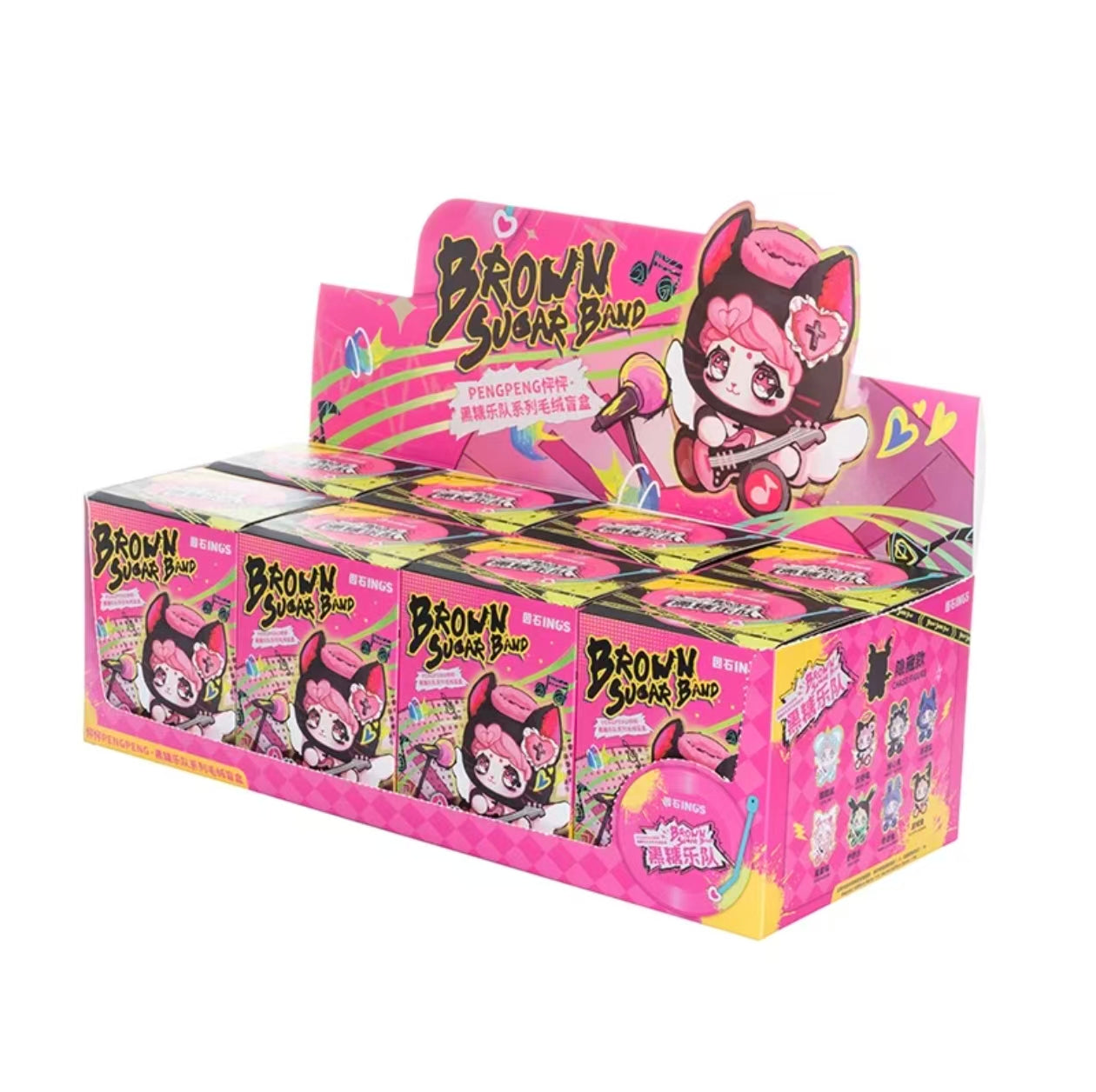 INGS PENGPENG Brown Sugar Band Plush Blind Box – Music Designer Collectibles (8 Regular + 1 Secret)