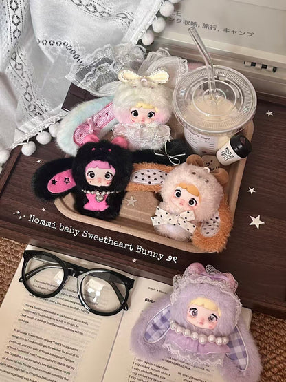 Nommi Mibao Sweet Bunny Plush Blind Box – Designer Toy Bunny Pendant with Rotating Eyes