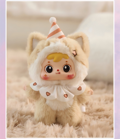 Samuel  Between Dreams Series Blind Box Doll | Animal Pajama Design with Vinyl Face & Plush Fabric | Sparkling Eyes & Dreamy Colors | Sleep-Themed Charm Included | 6 Styles + 1 Secret | Approx. 14cm (1 Random Piece)