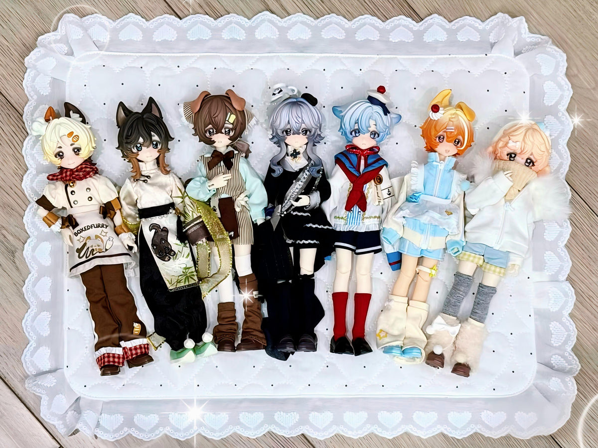 箱入りファーシリーズ BJD ブラインドドール 1/8スケール 約20cm 全身可動 着せ替え人形（ランダム1体）