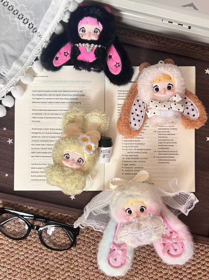 Nommi Mibao Sweet Bunny Plush Blind Box – Designer Toy Bunny Pendant with Rotating Eyes