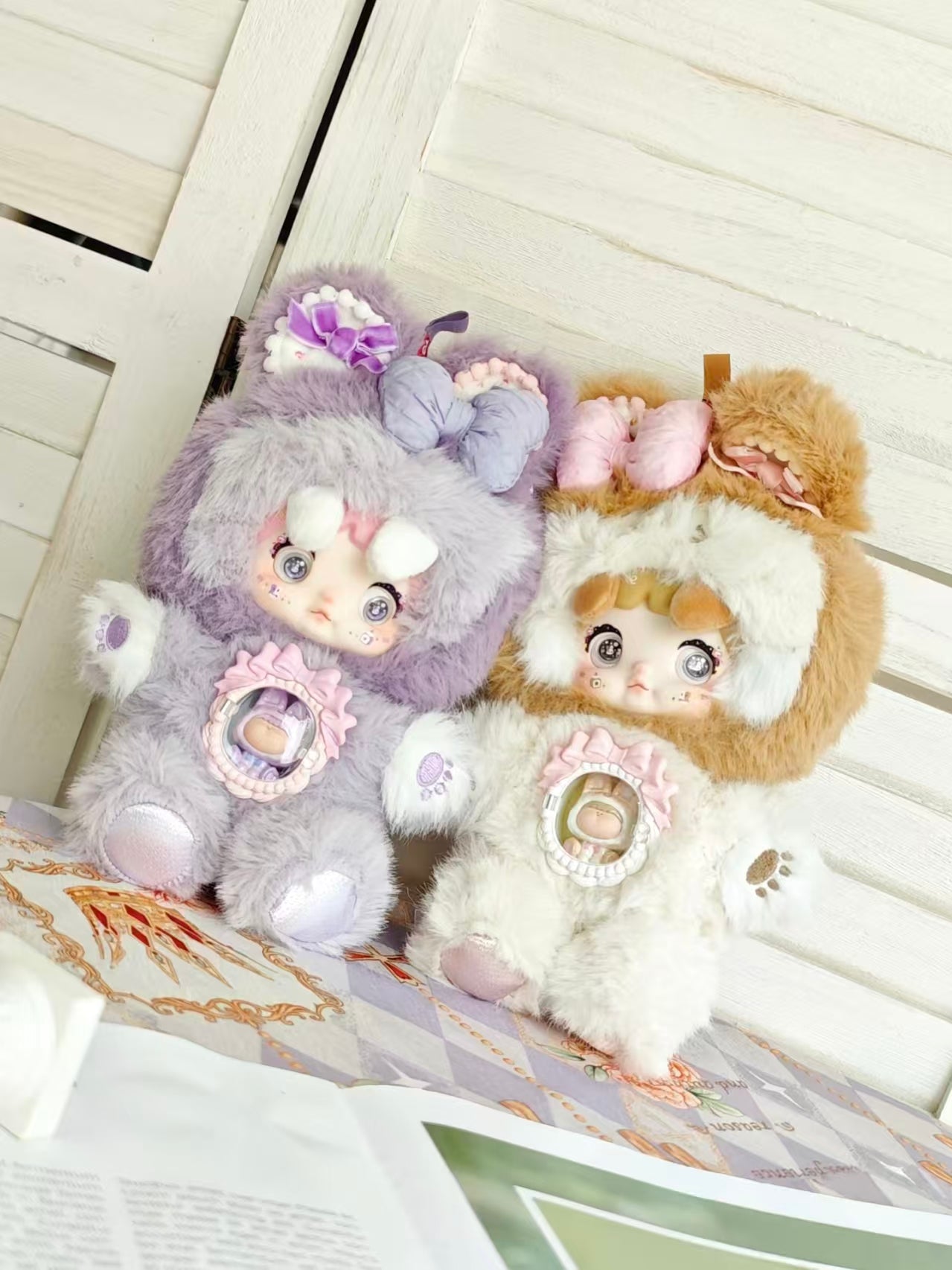 Nommi Sweet Bite Series Kawaii Plush Doll | Dessert-Themed Blind Box Collectible Plush with Movable Eyes & Mini Doll
