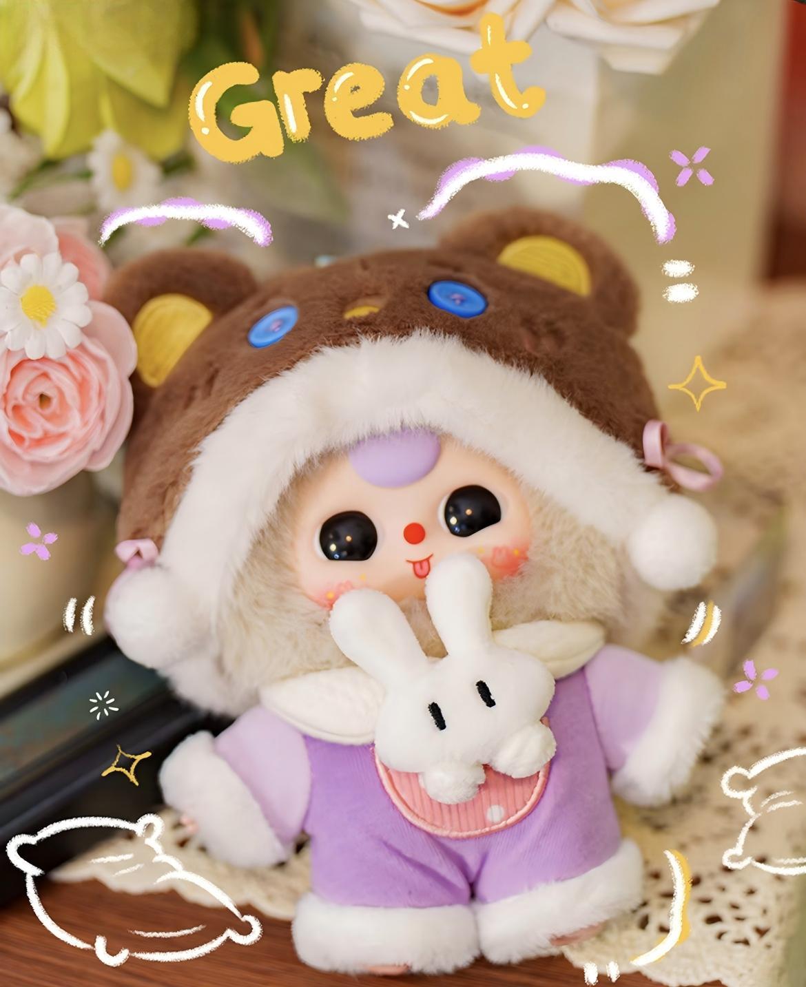 Baby Three “Sweet Dreams” Series Blind Box | Official Authentic Toy | Cute Sleep-Themed Plush Characters | 9 Designs (8 Regular + 1 Secret) | Collectible Desk Decor & Christmas/Birthday Gift