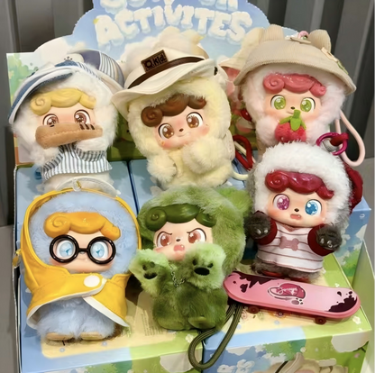 Q.Kid “Go Out Today” Series Plush Blind Box | Official Authentic Toy | Outdoor-Themed Cute Characters | 7 Designs (6 Regular + 1 Secret) | Collectible Desk Decor & Christmas/Birthday Gift