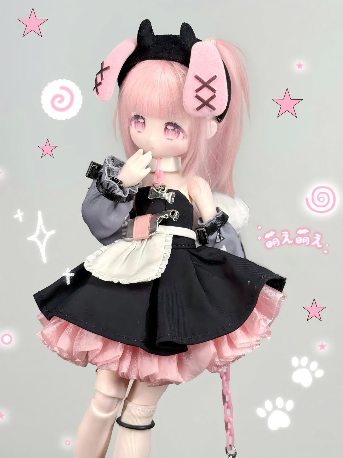 可愛い怪談シリーズ BJD ブラインドドール 1/8スケール 約20cm 全身可動 植毛ヘア 着せ替え人形（ランダム1体）