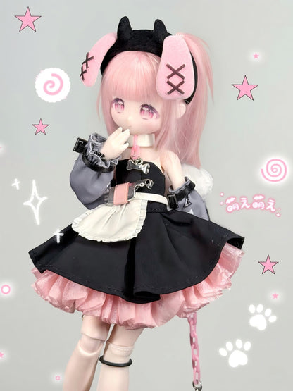 可愛い怪談シリーズ BJD ブラインドドール 1/8スケール 約20cm 全身可動 植毛ヘア 着せ替え人形（ランダム1体）